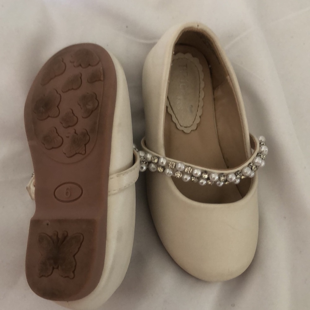 Girls Tip top spring pearl diamonds dress shoes - Picture 5 of 8